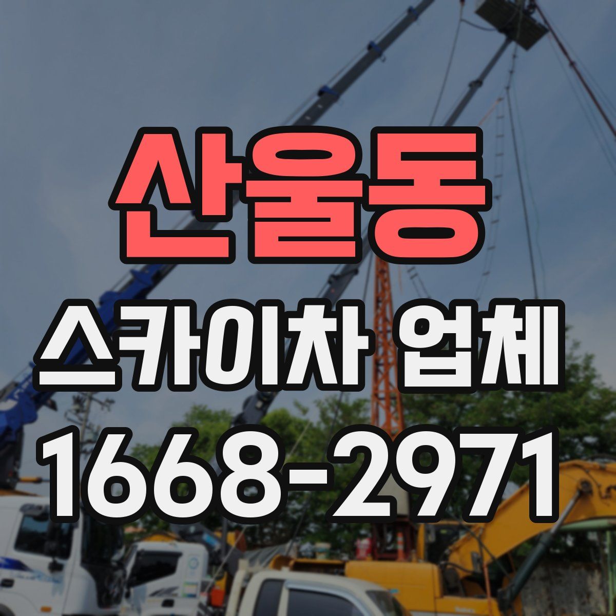 산울동 스카이차 업체