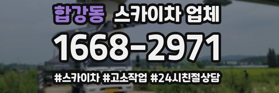 합강동 스카이차 업체