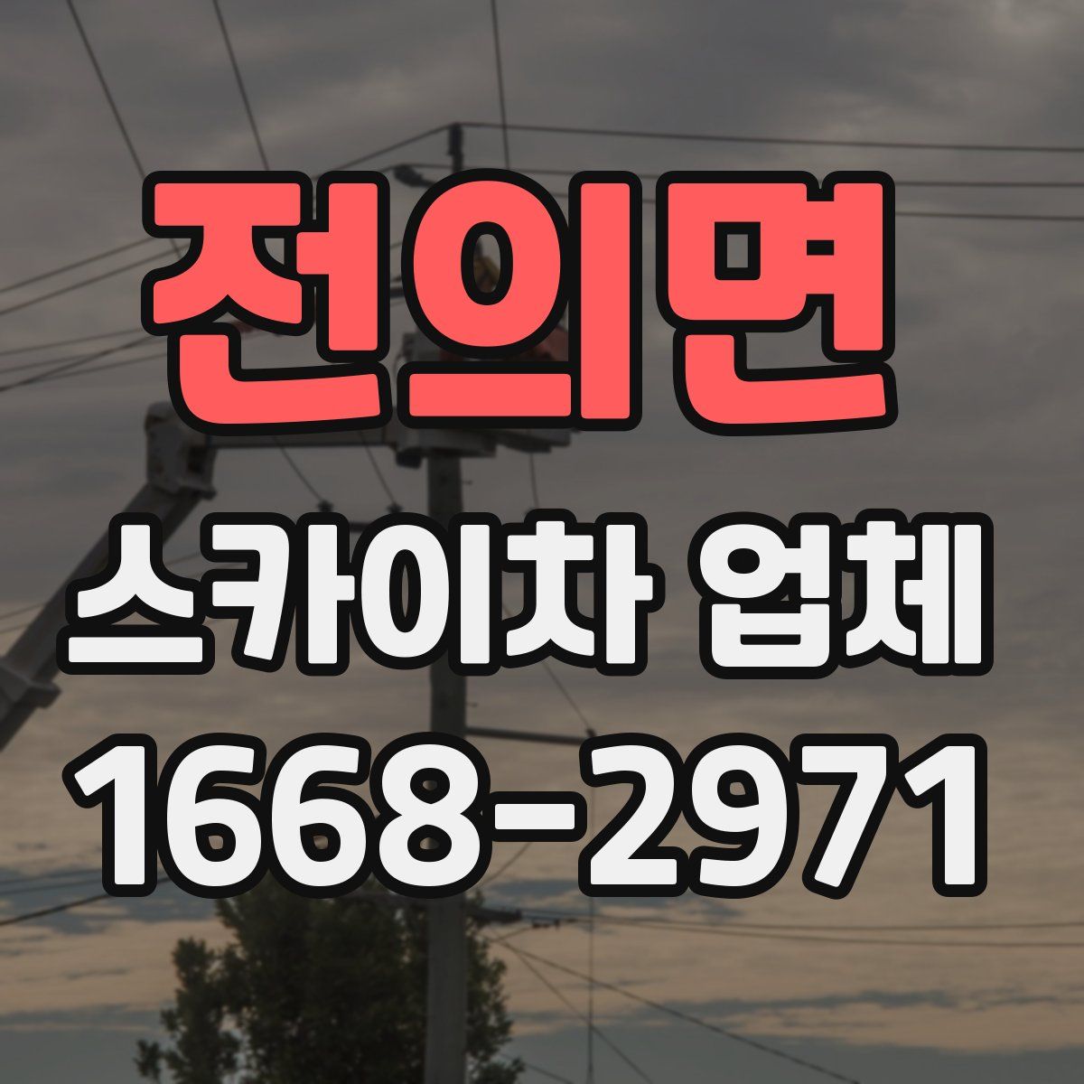 전의면 스카이차 업체