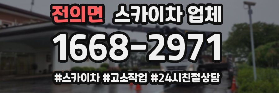 전의면 스카이차 업체