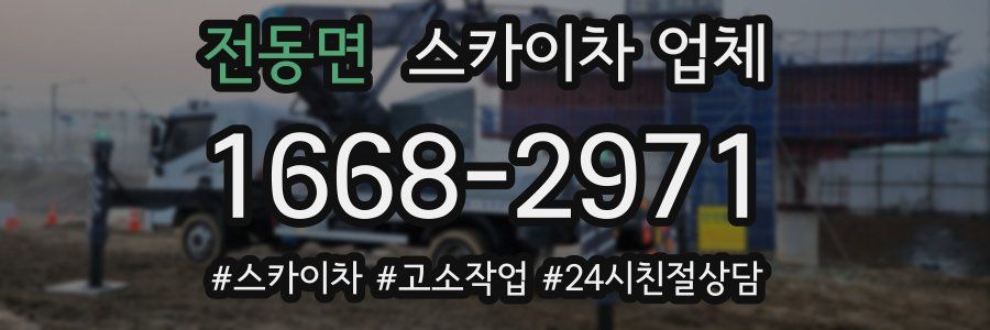 전동면 스카이차 업체