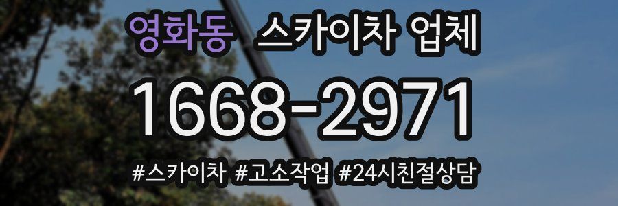 영화동 스카이차 업체