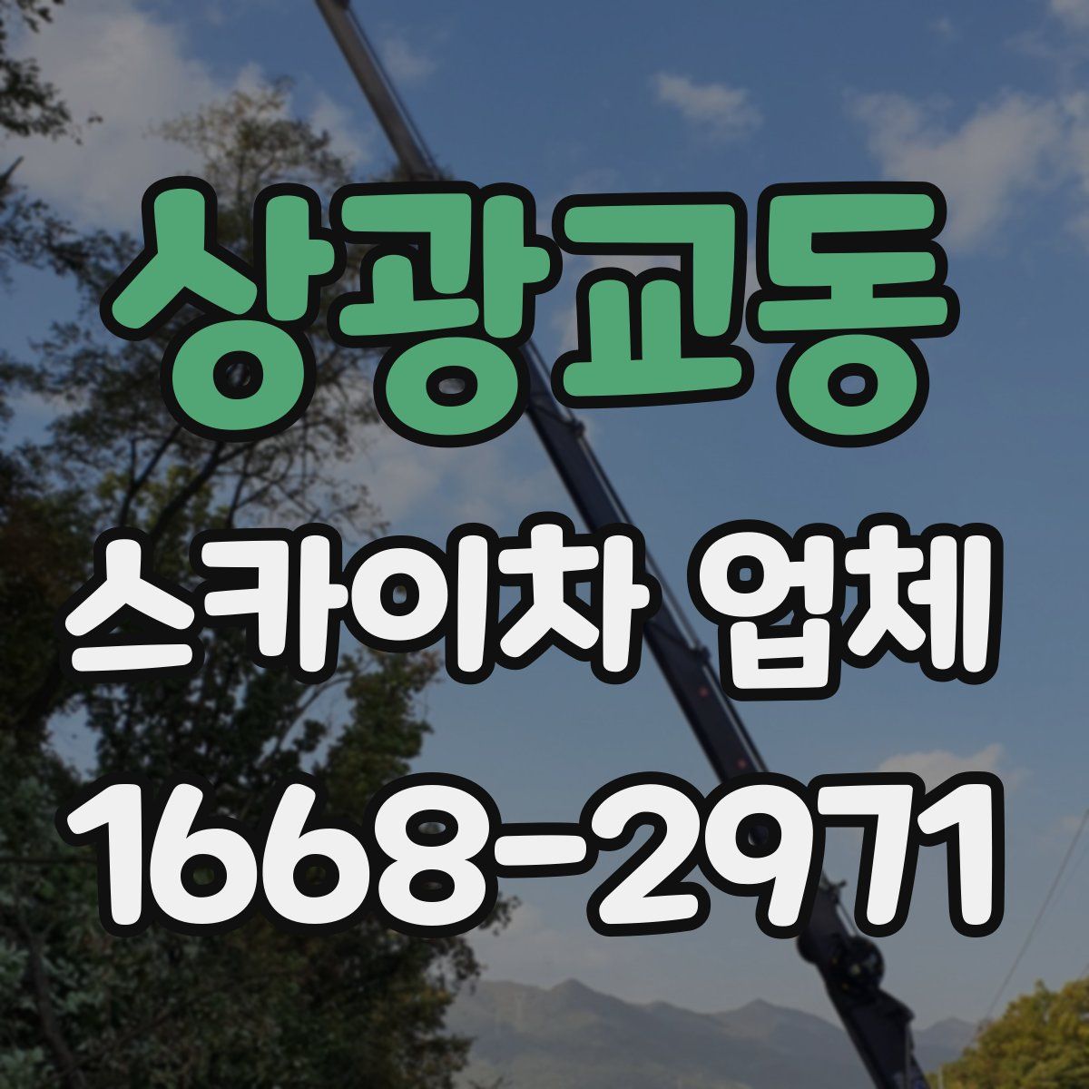 상광교동 스카이차 업체