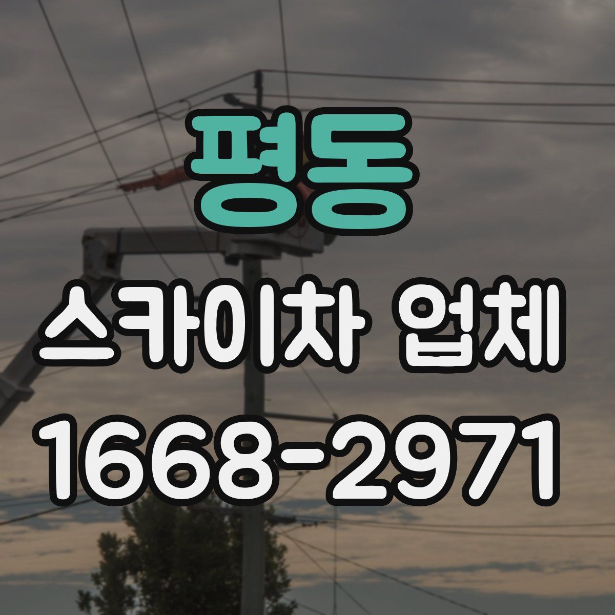 평동 스카이차 업체