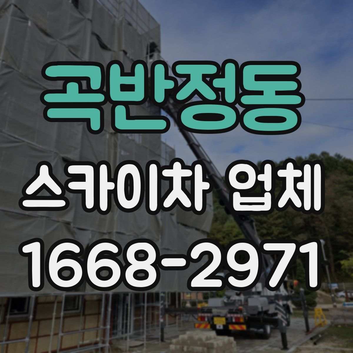 곡반정동 스카이차 업체