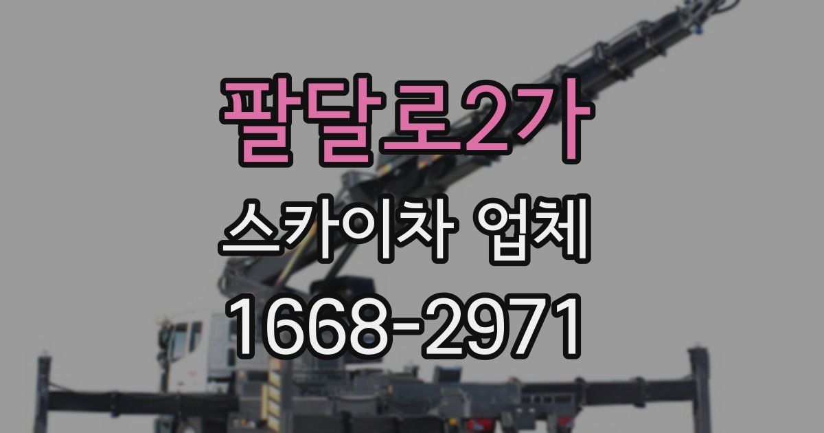 팔달로2가 스카이차 업체