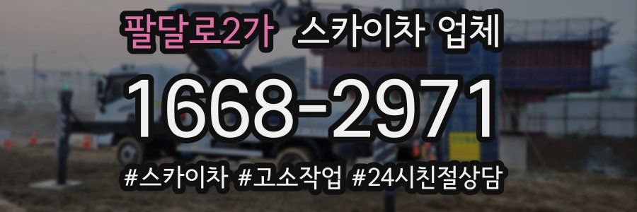 팔달로2가 스카이차 업체