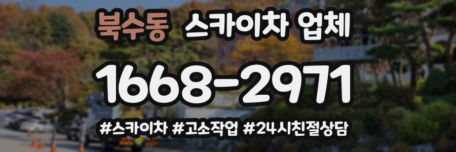 북수동 스카이차 업체