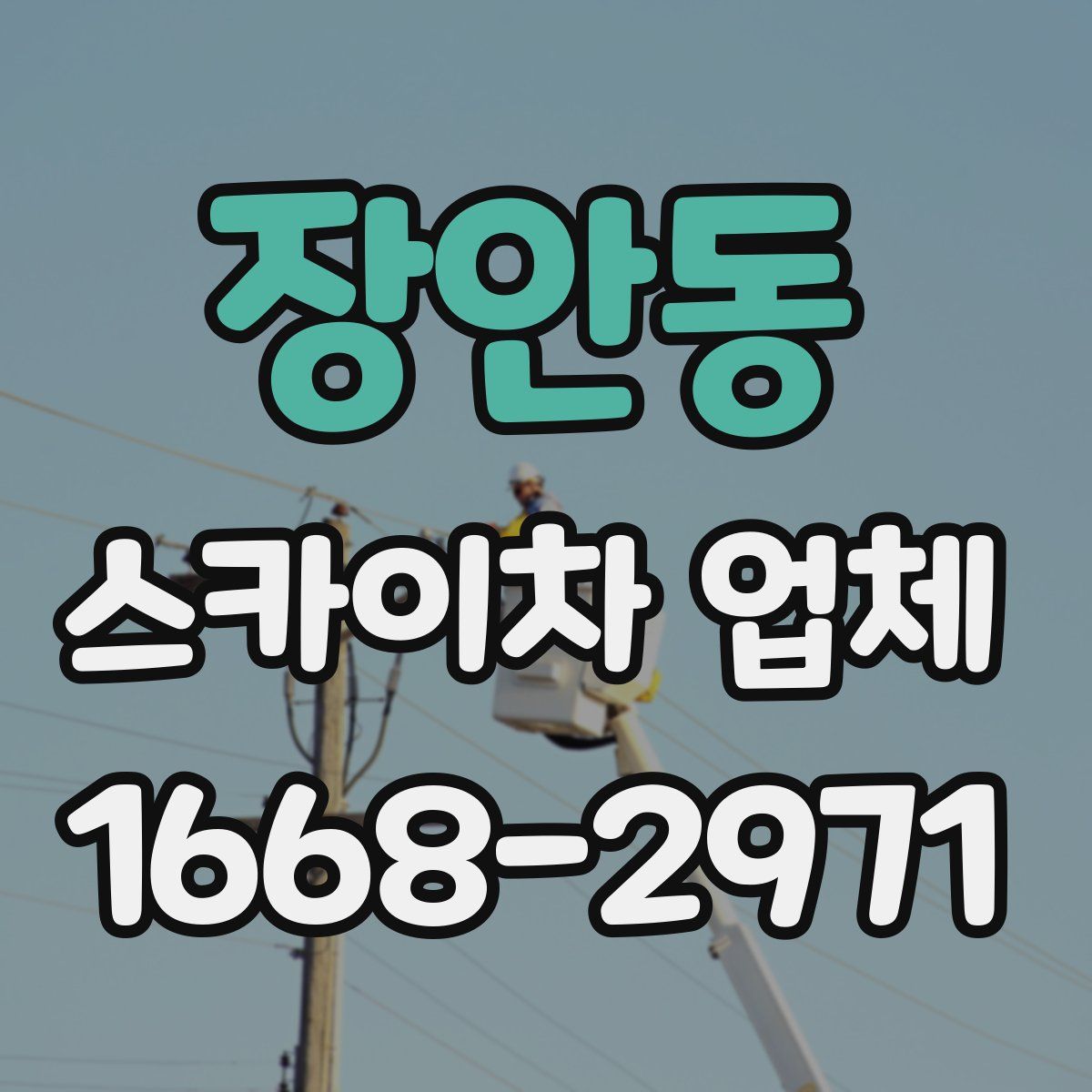 장안동 스카이차 업체