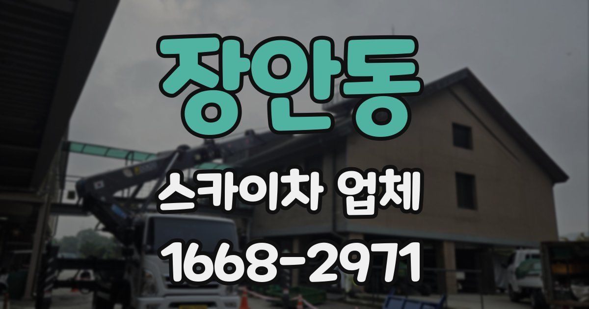 장안동 스카이차 업체