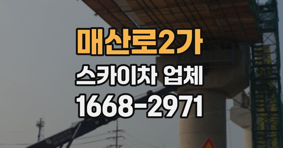 매산로2가 스카이차 업체