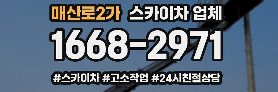 매산로2가 스카이차 업체