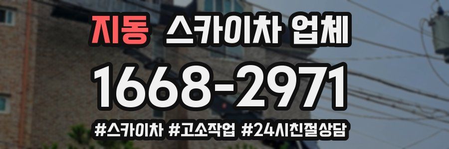 지동 스카이차 업체