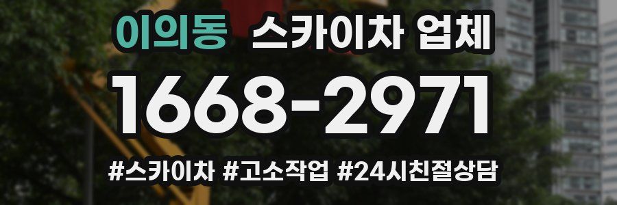 이의동 스카이차 업체