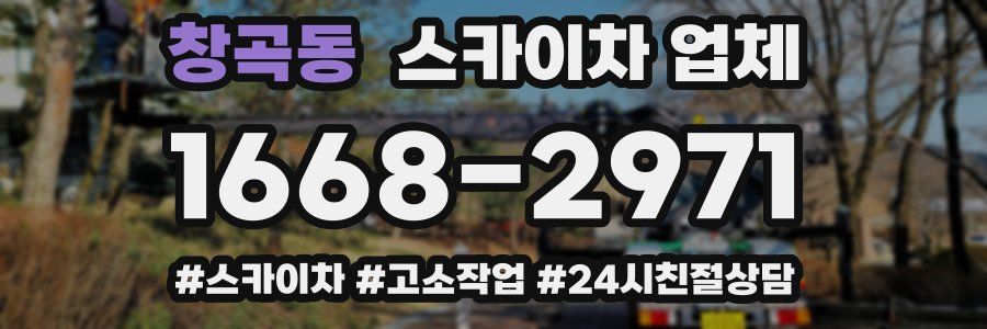 창곡동 스카이차 업체