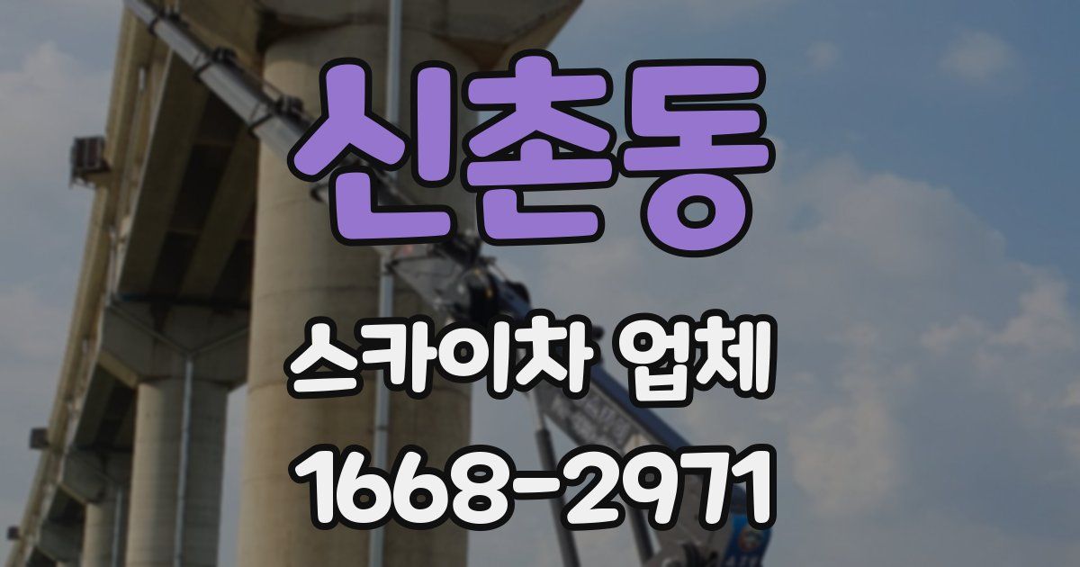 신촌동 스카이차 업체