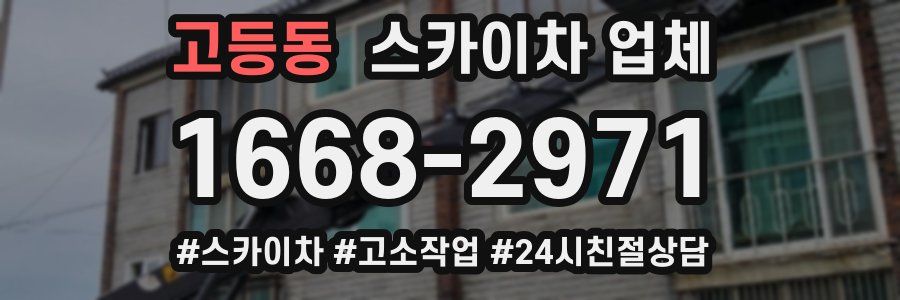 고등동 스카이차 업체
