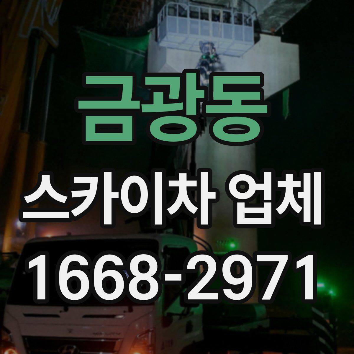 금광동 스카이차 업체