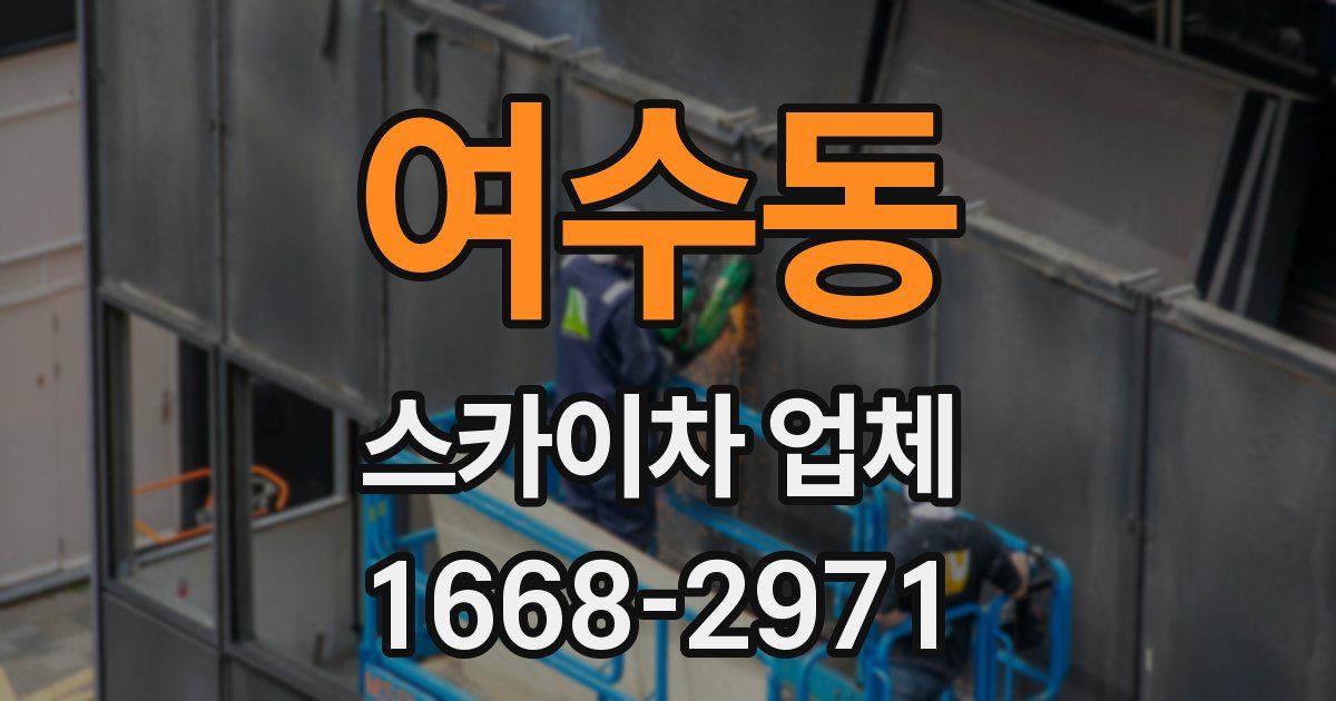 여수동 스카이차 업체
