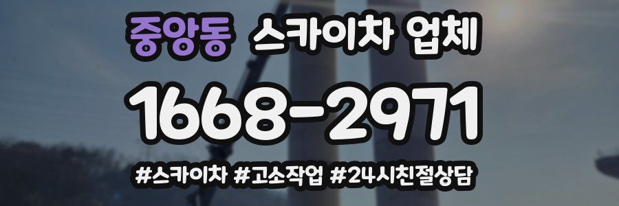 중앙동 스카이차 업체