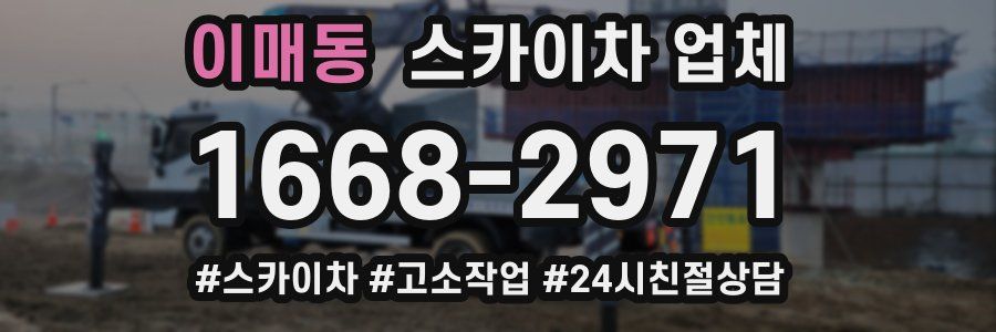 이매동 스카이차 업체