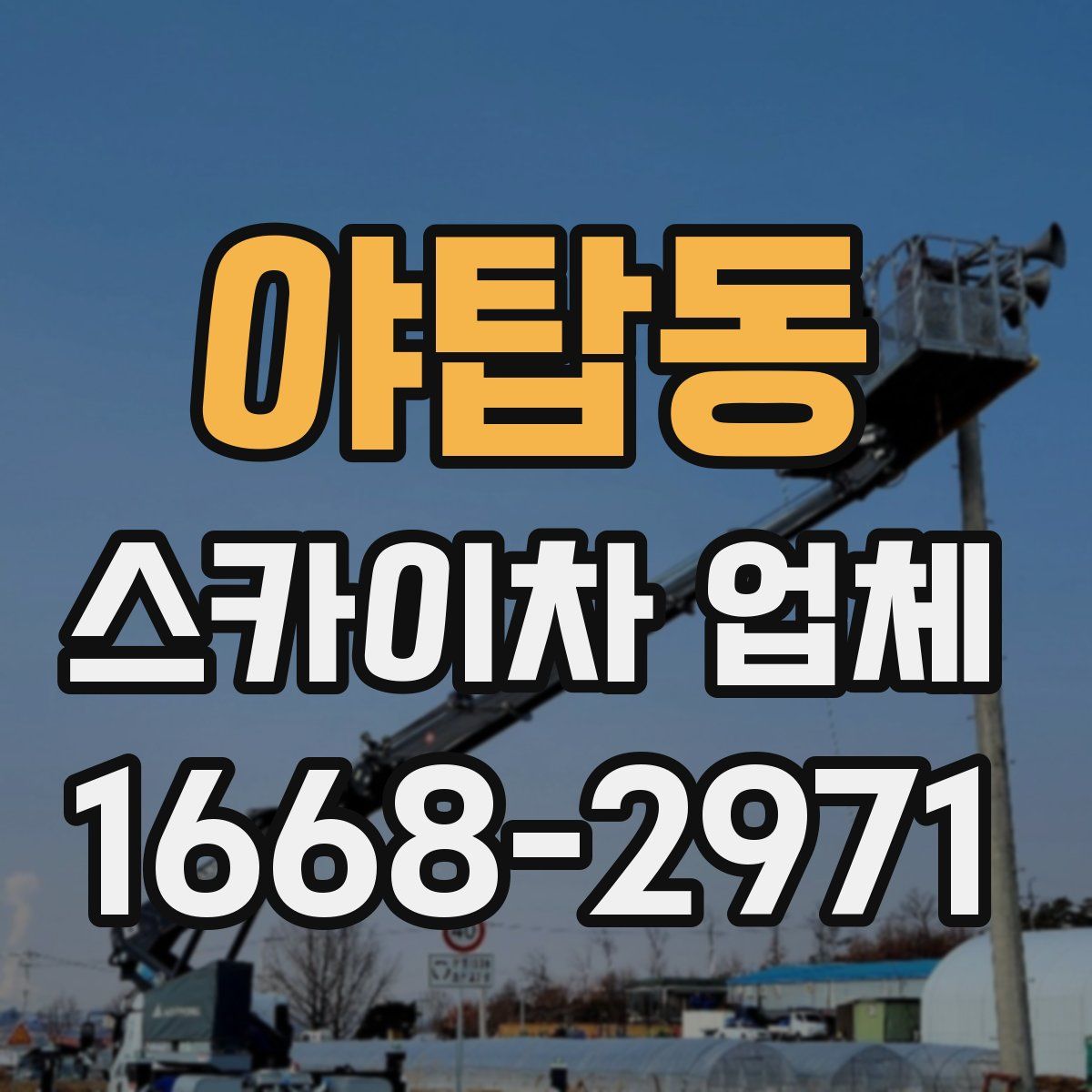야탑동 스카이차 업체