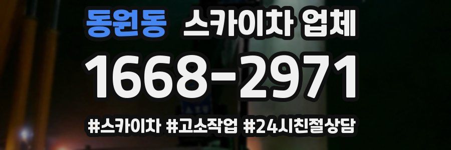동원동 스카이차 업체