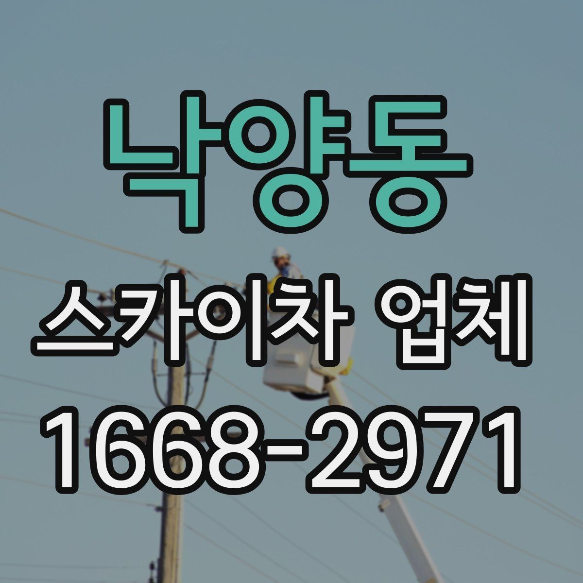 낙양동 스카이차 업체 후기 볼 때 함께 봐야 할 것