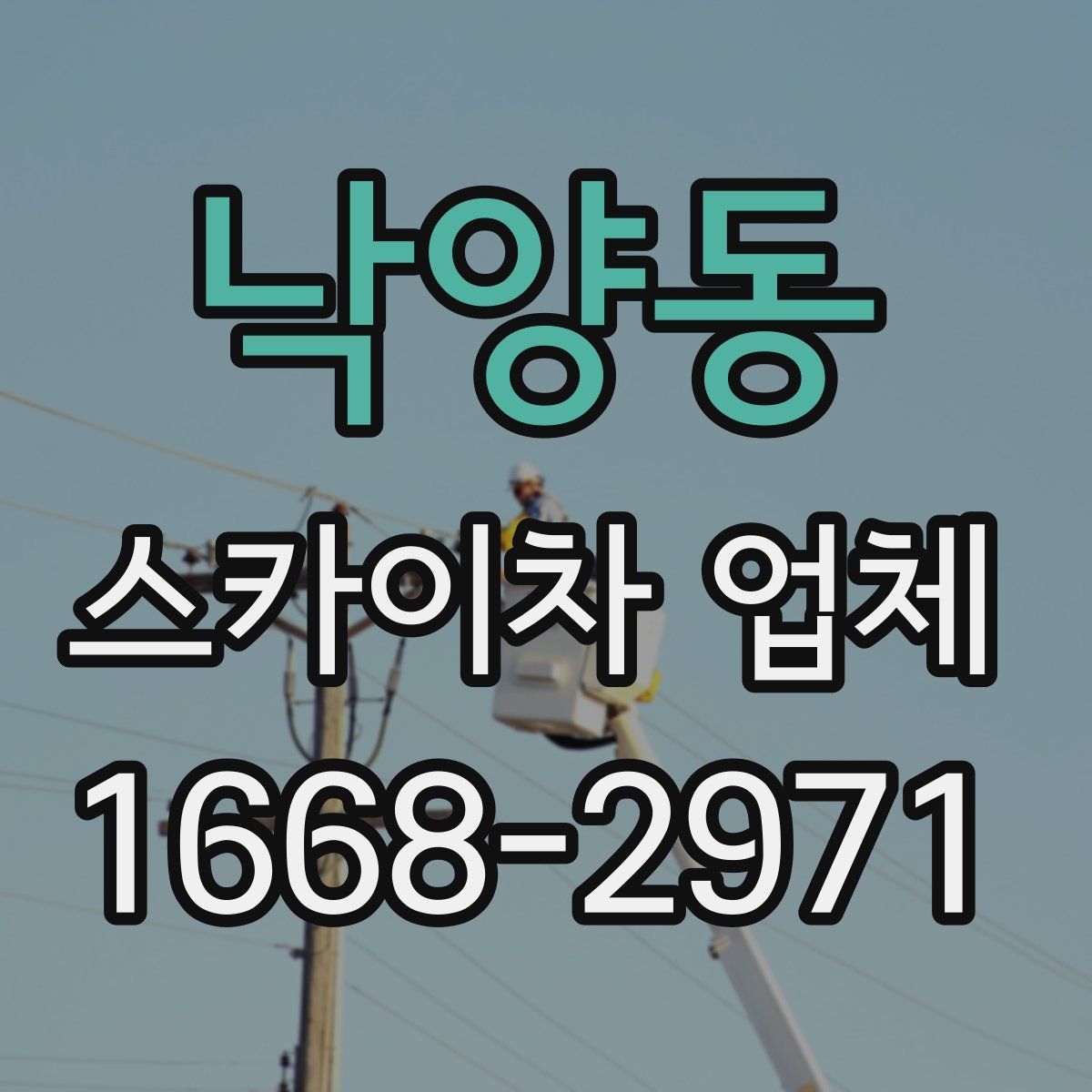 낙양동 스카이차 업체