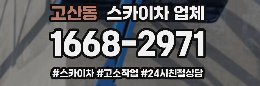 고산동 스카이차 업체