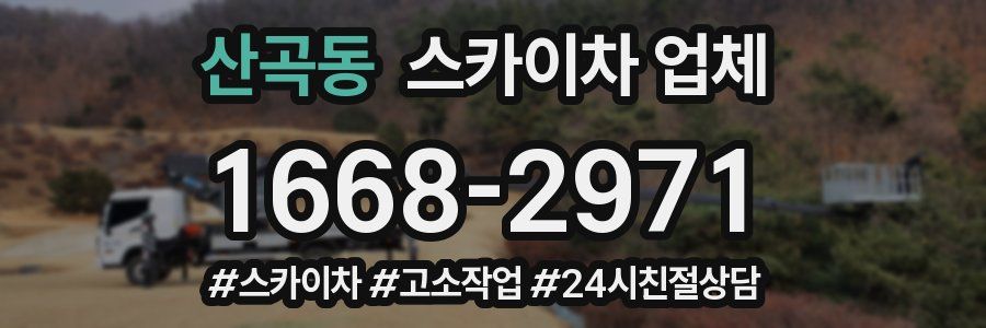 산곡동 스카이차 업체