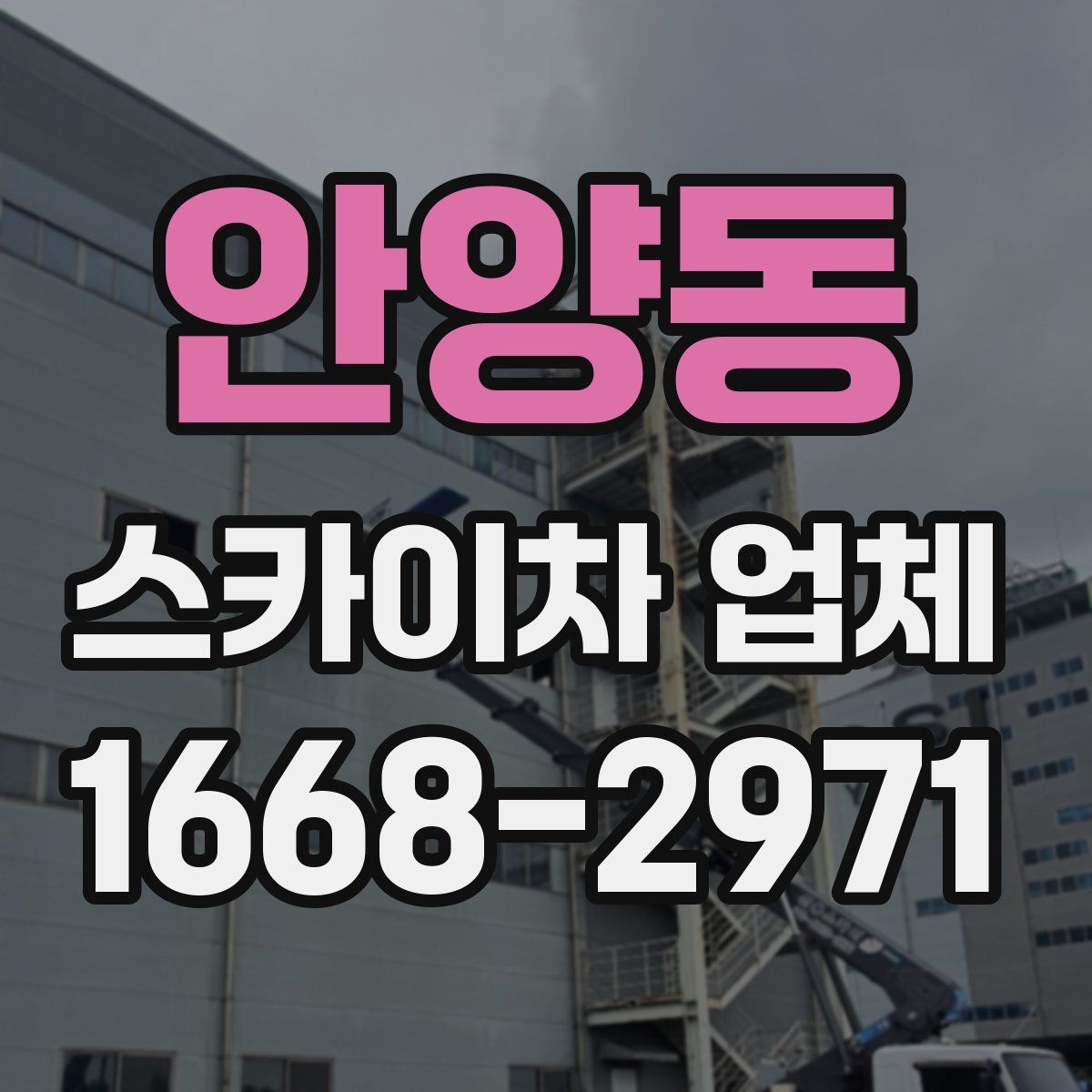 안양동 스카이차 업체