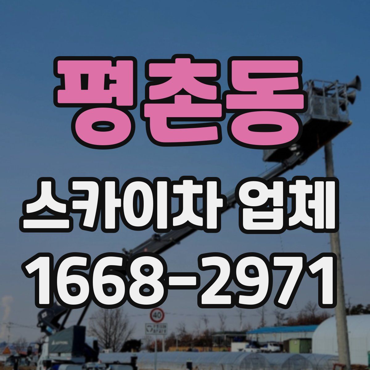 평촌동 스카이차 업체