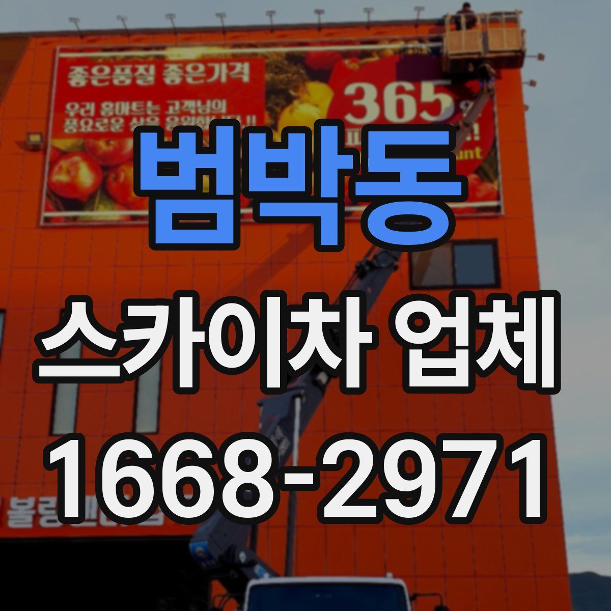 범박동 스카이차 업체