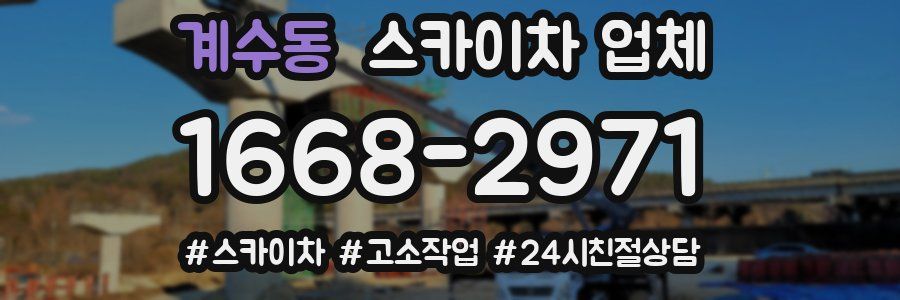 계수동 스카이차 업체