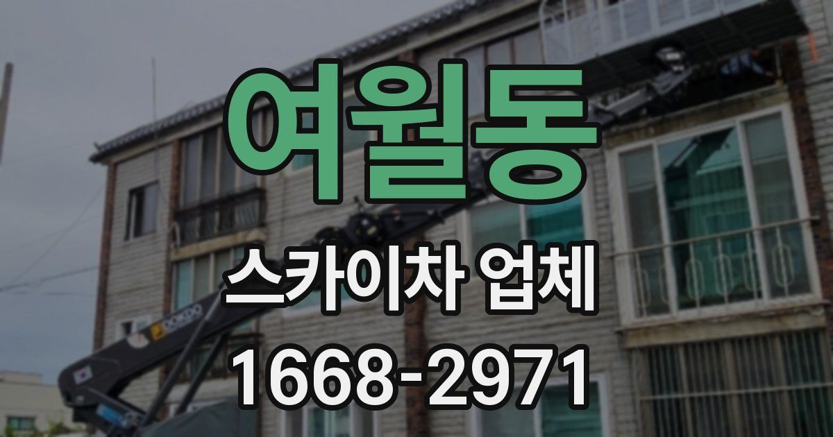 여월동 스카이차 업체