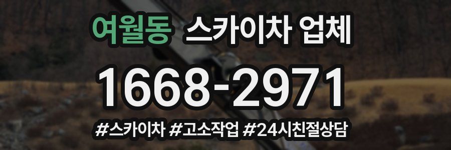 여월동 스카이차 업체