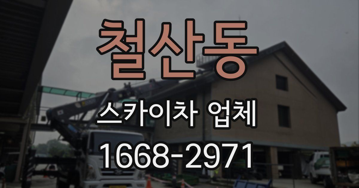 철산동 스카이차 업체