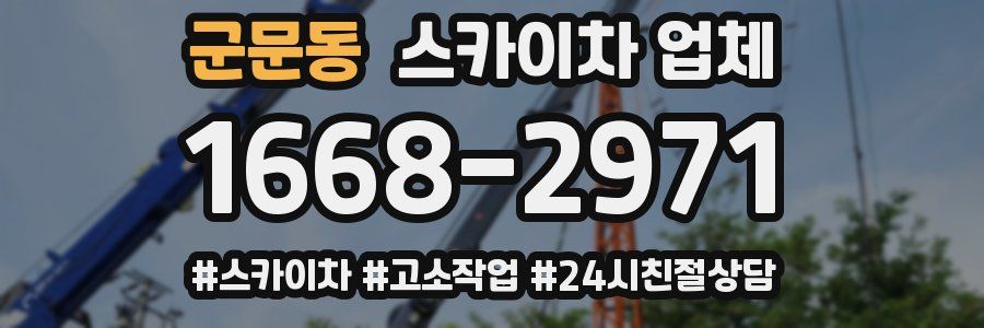 군문동 스카이차 업체