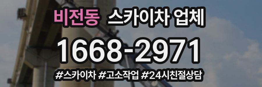 비전동 스카이차 업체