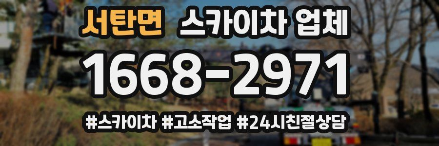서탄면 스카이차 업체