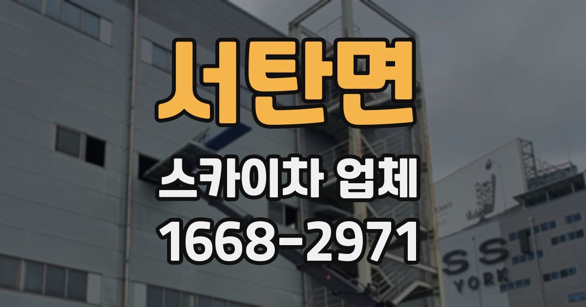 서탄면 스카이차 업체