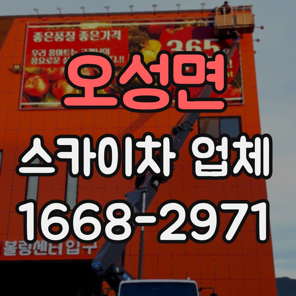 오성면 스카이차 업체