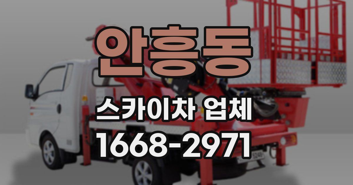 안흥동 스카이차 업체