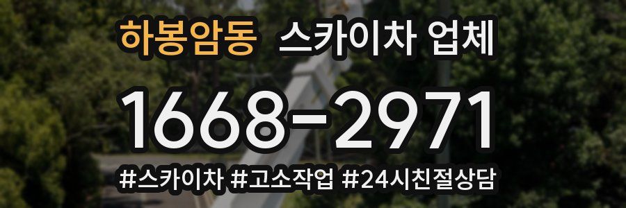 하봉암동 스카이차 업체