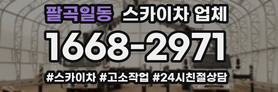 팔곡일동 스카이차 업체