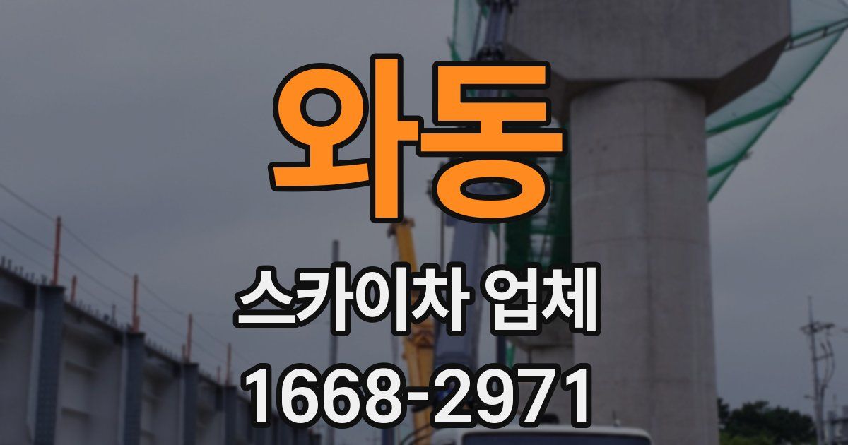 와동 스카이차 업체