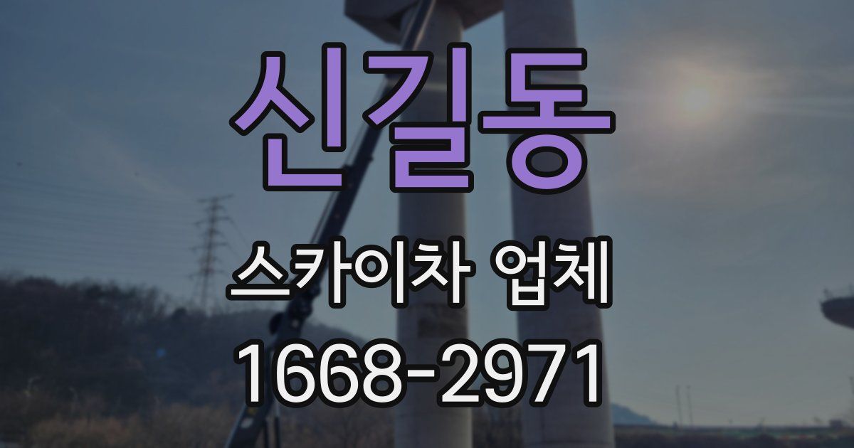 신길동 스카이차 업체