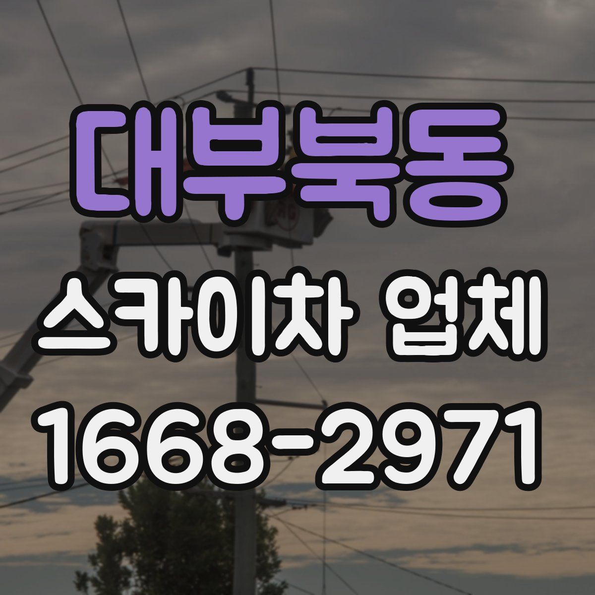 대부북동 스카이차 업체