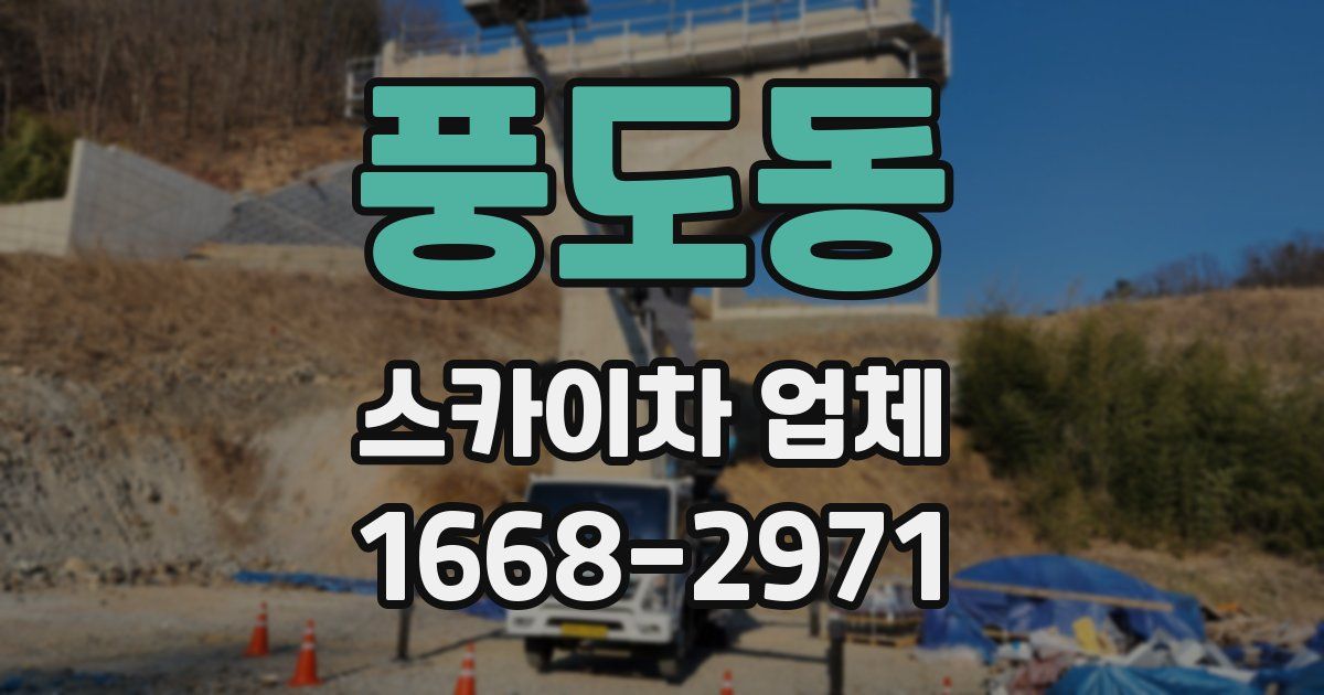 풍도동 스카이차 업체